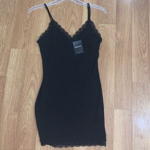 NWT Forever 21 Lace Trimmed Little Black Dress